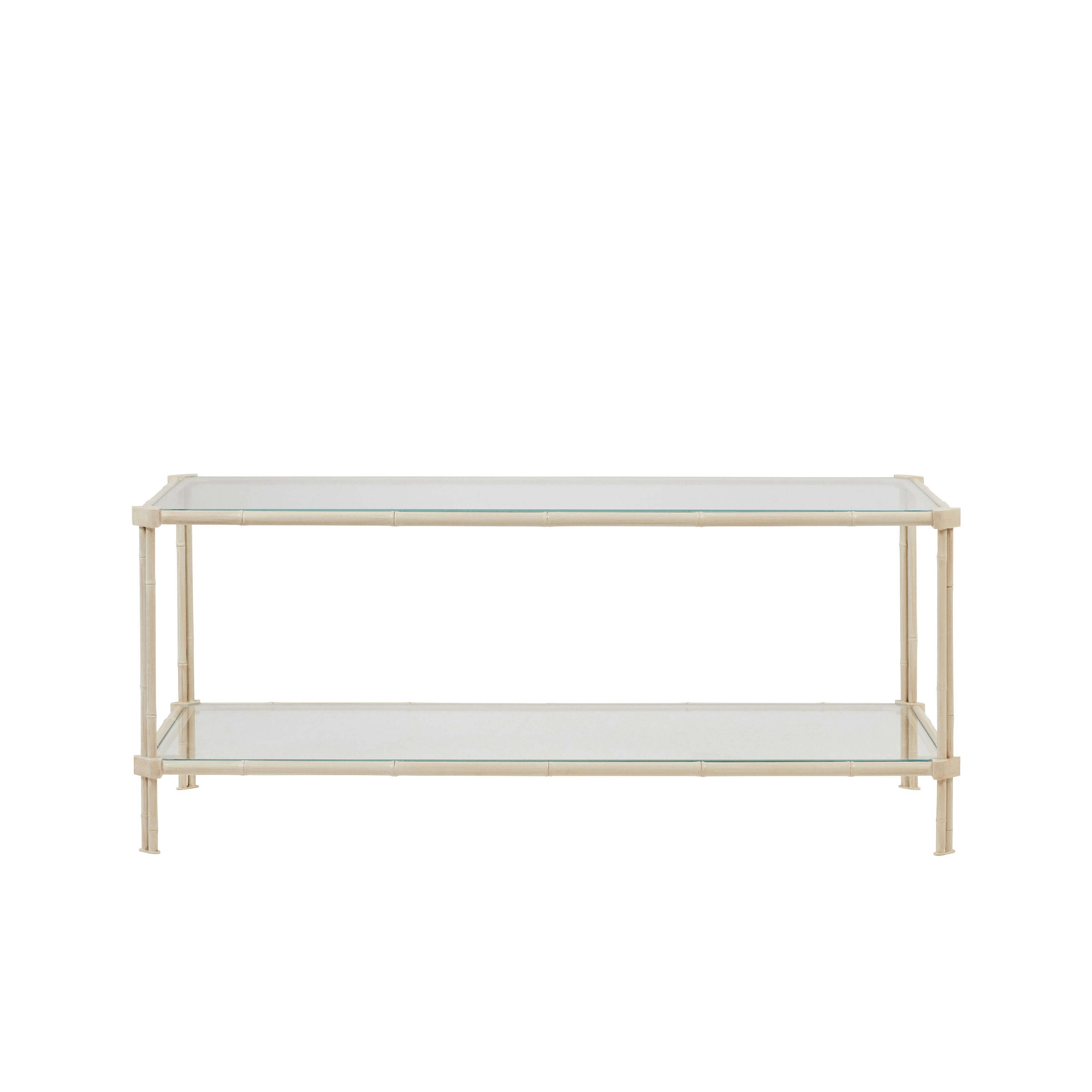 Nina Campbell Pagoda Rectangular Coffee Table against a white background