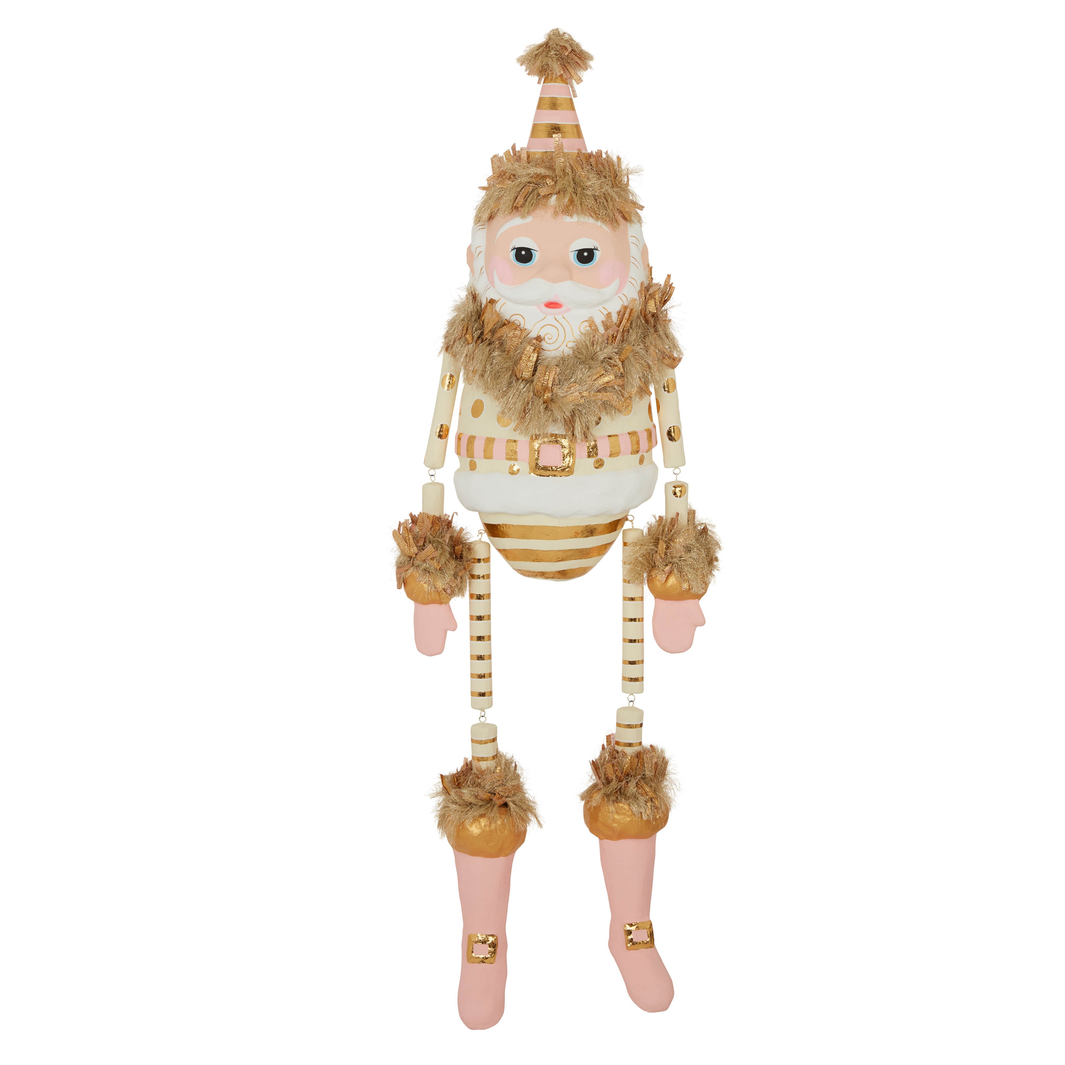 Papa Noel Ornament Blush and Cream 72"