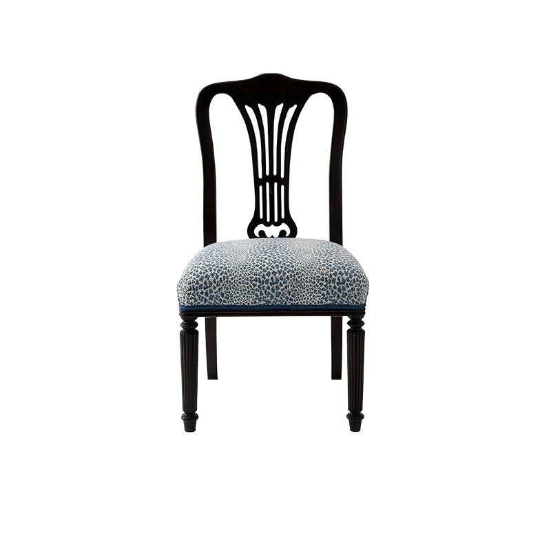 Nina Campbell Scottie Dining Chair against white background