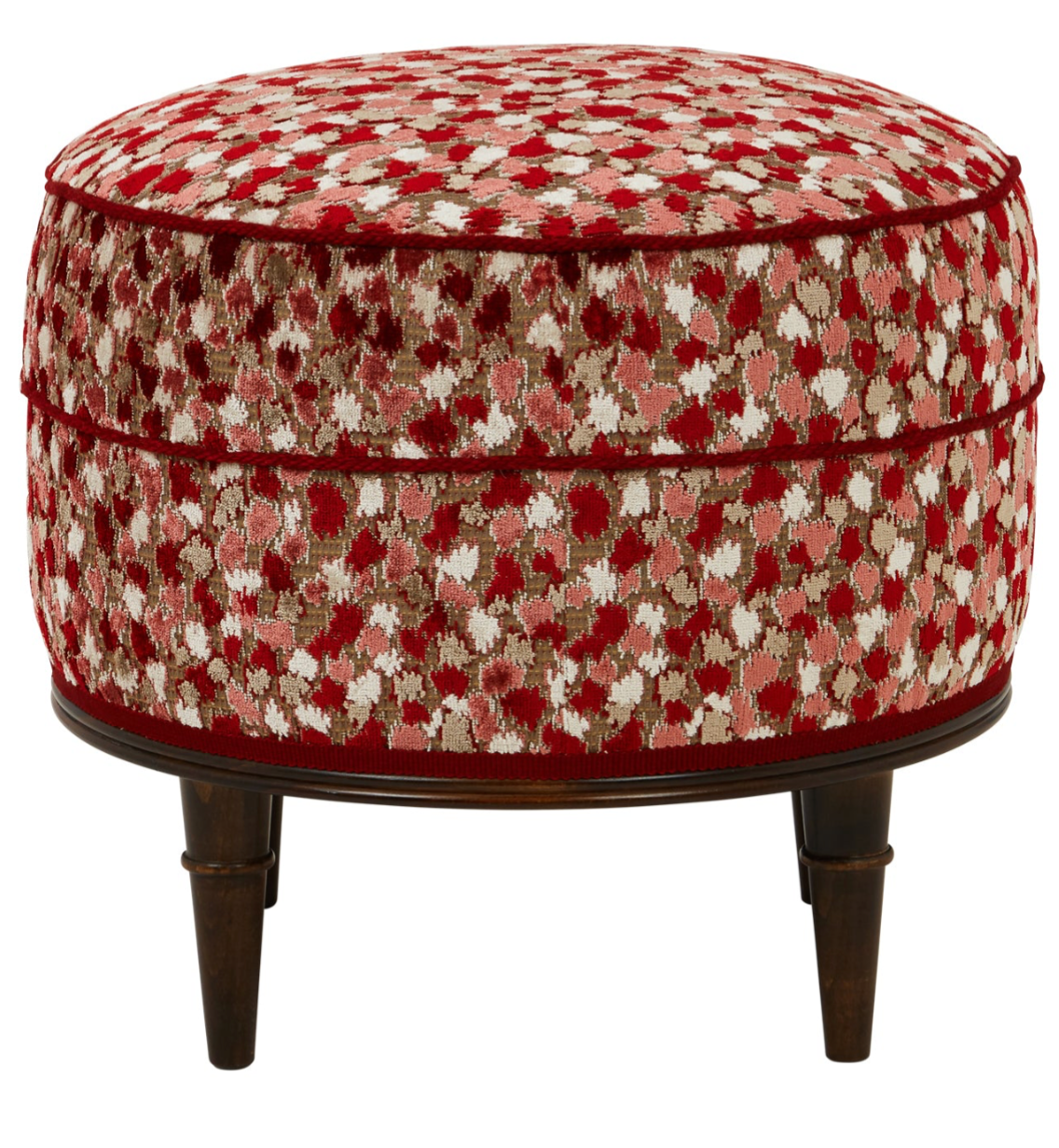 Alice Stool in Orford Pink/Red