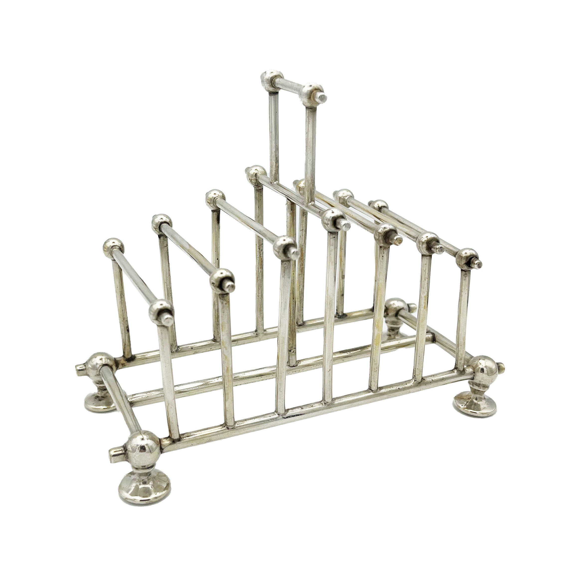 Antique Silver-Plated late Victorian Toast Rack c.1890