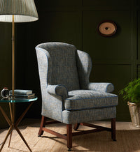 Nina Campbell Arthur Lamp Table and Nina Campbell Wing Chair in room setting