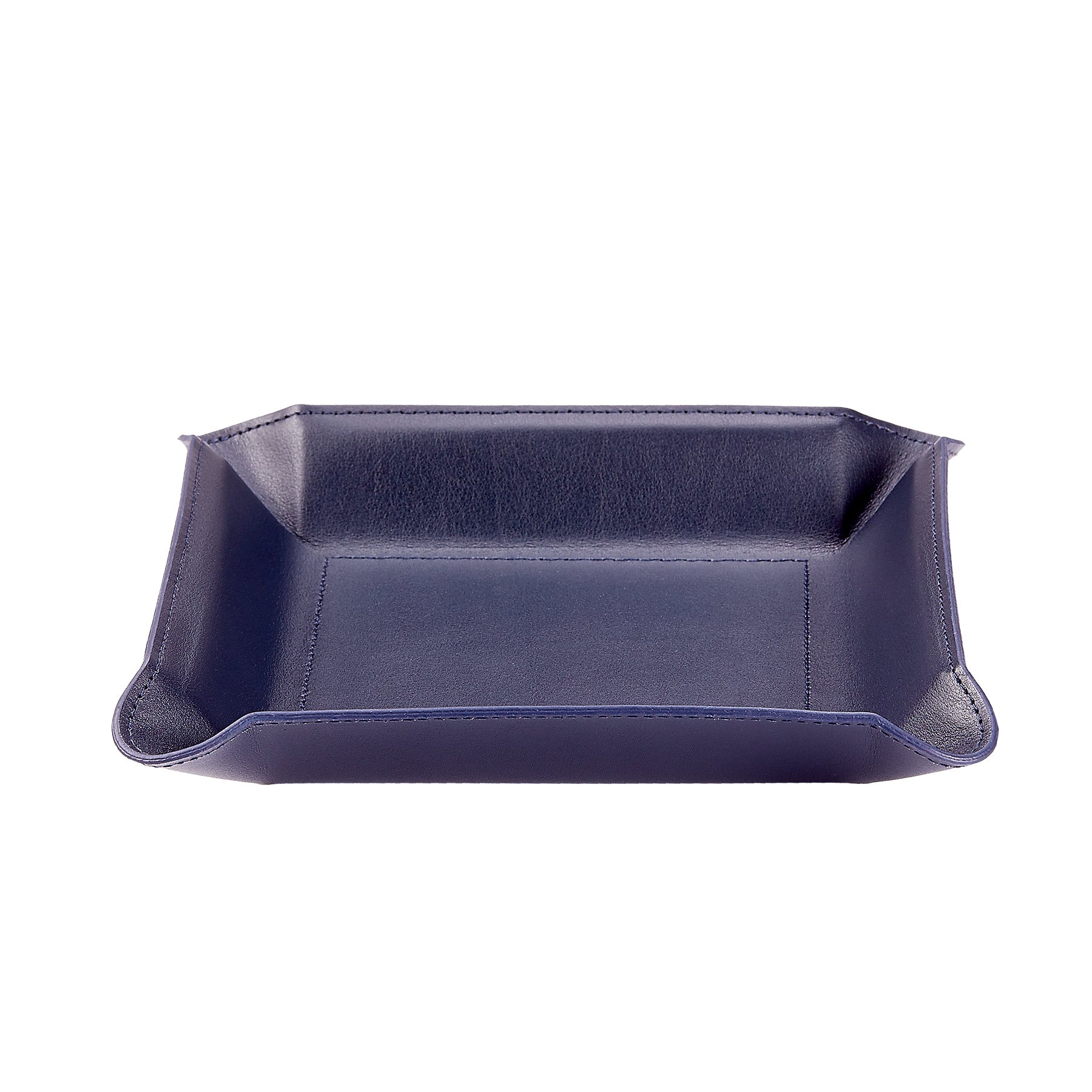 Valet Tray Navy Leather