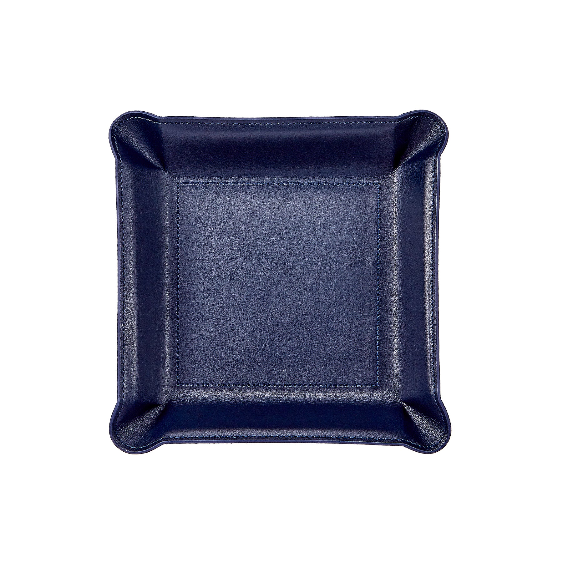 Valet Tray Navy Leather