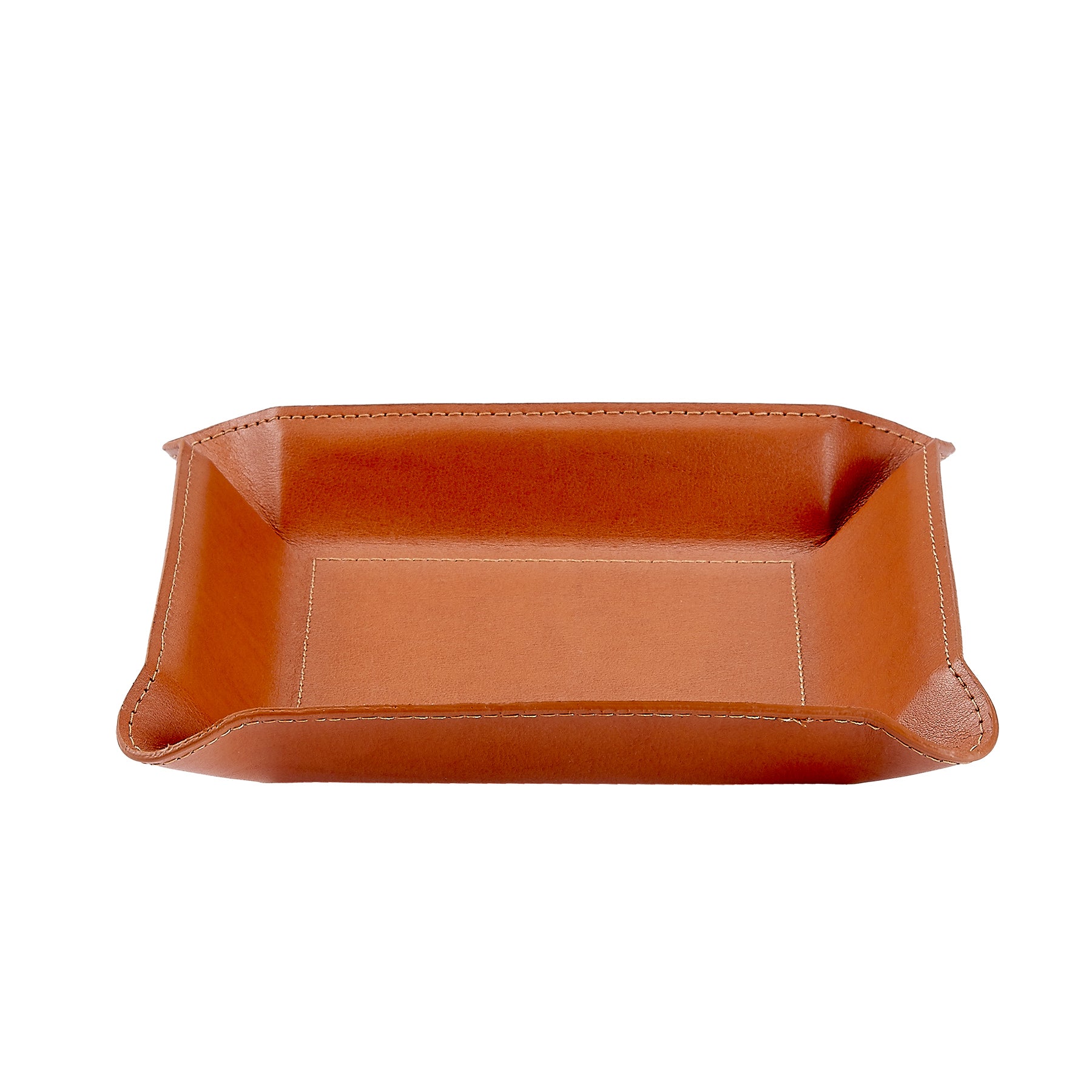 Valet Tray Tan Leather