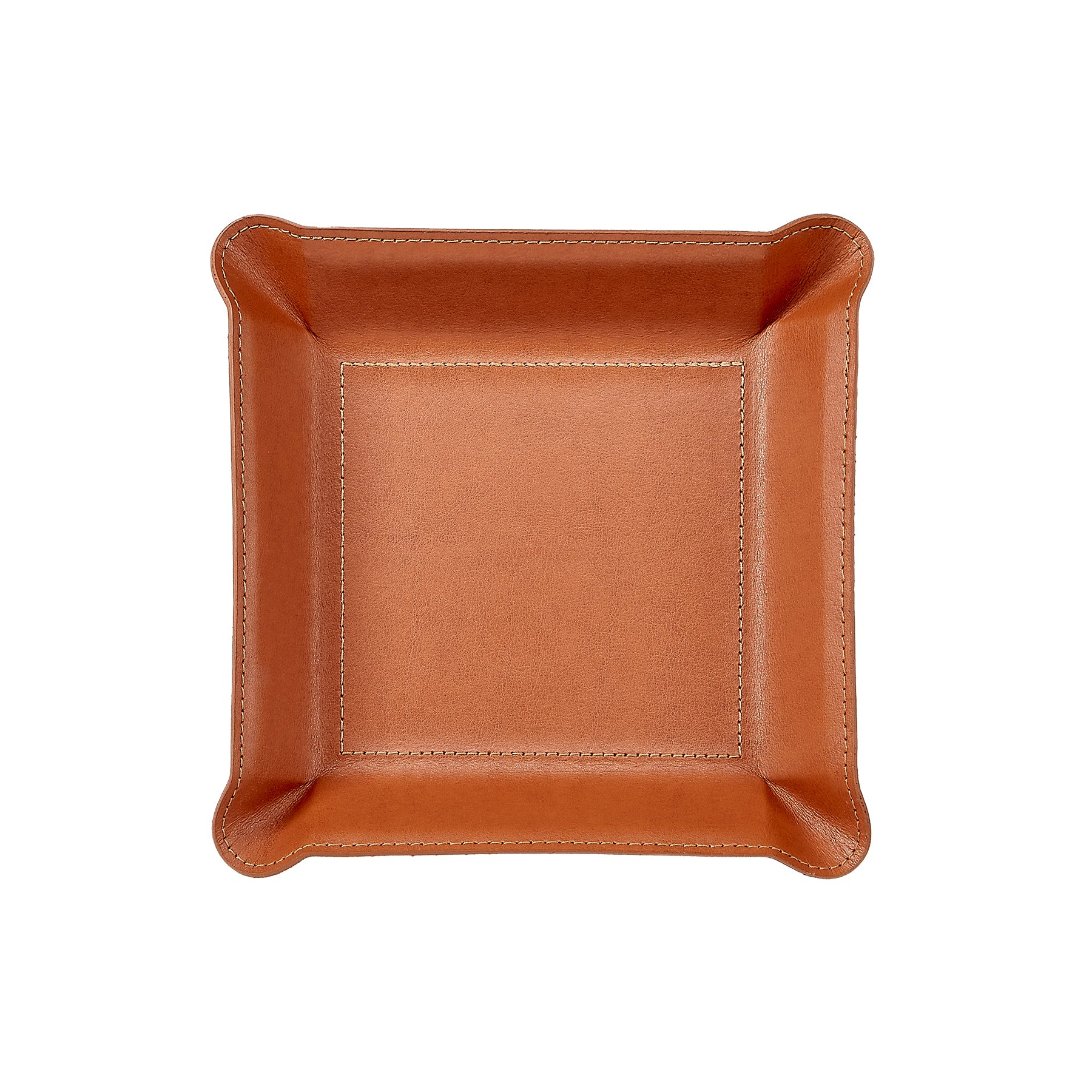 Valet Tray Tan Leather