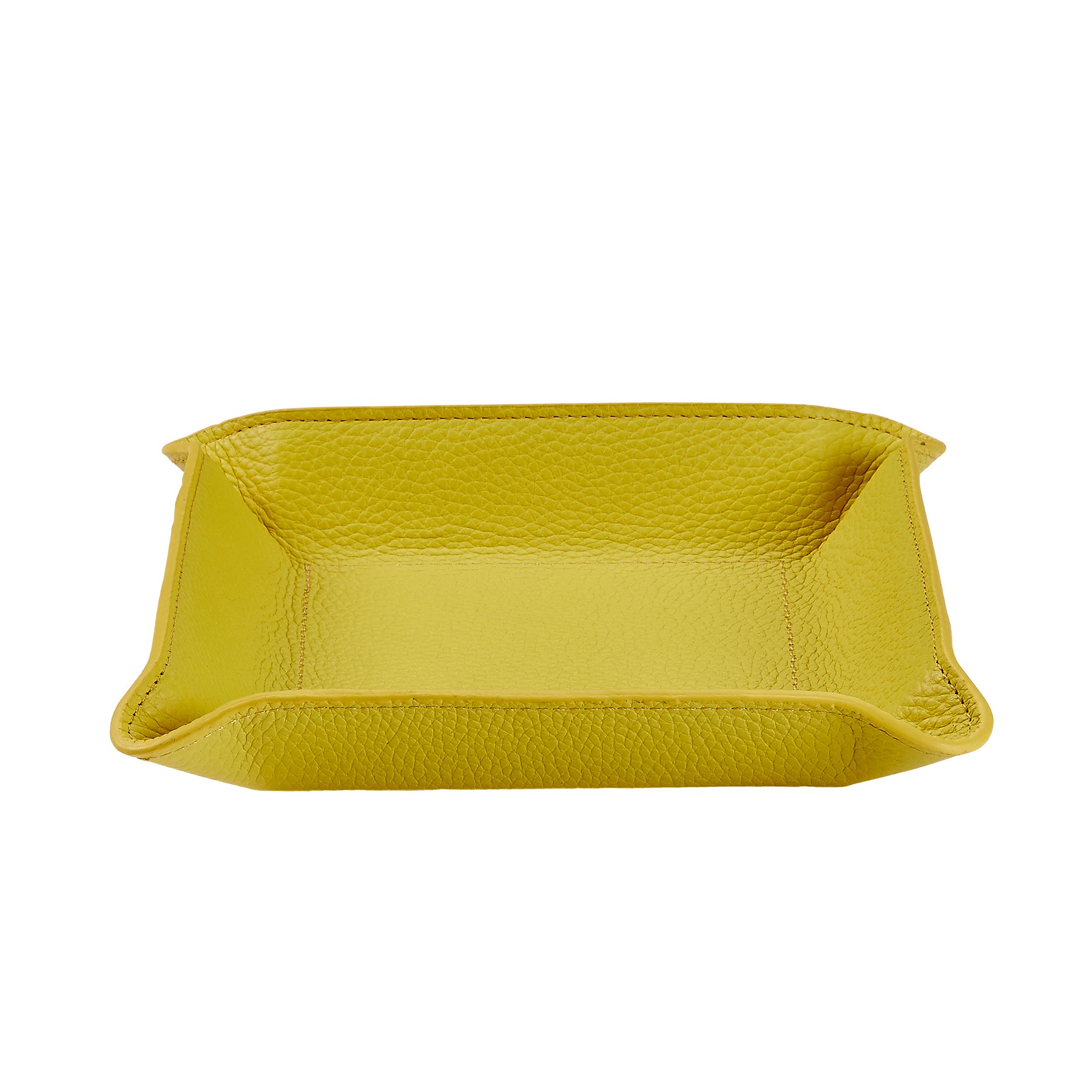 Valet Tray Citron Yellow Leather
