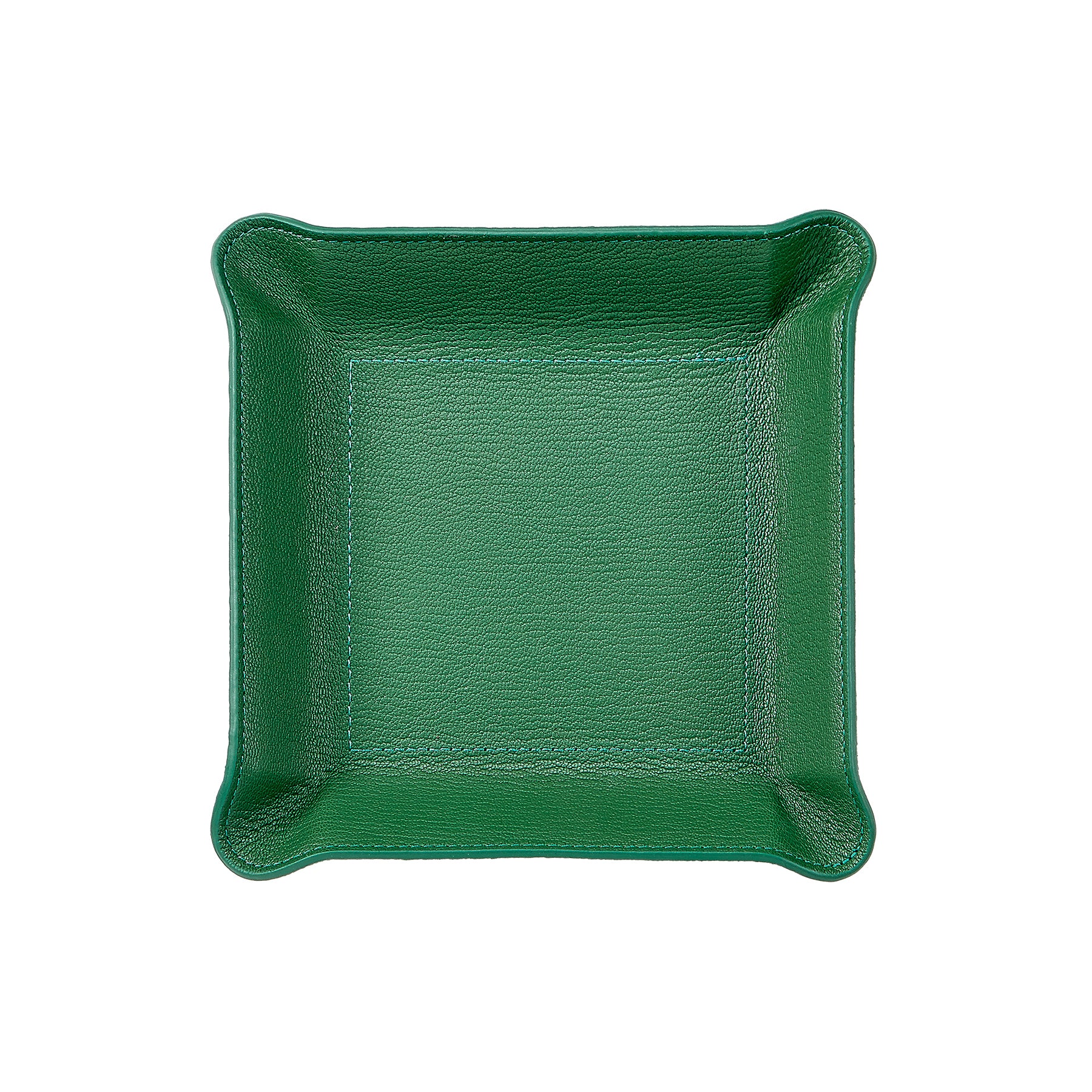 Valet Tray Green Goatskin Leather