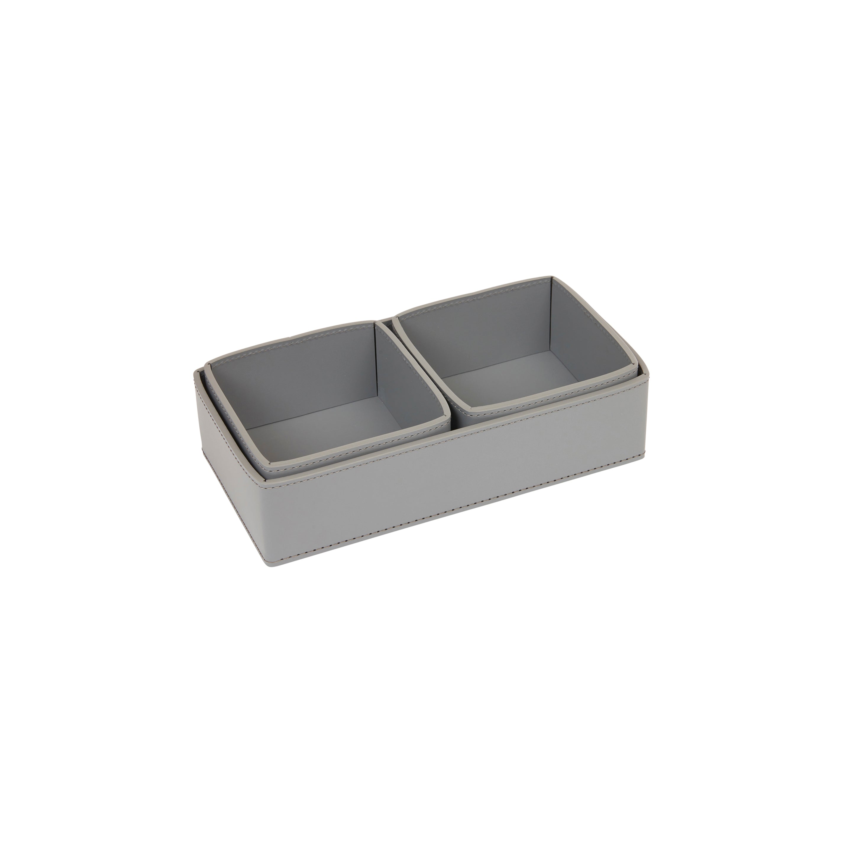 Omega Tris Valet Tray Set of Three - Graphite