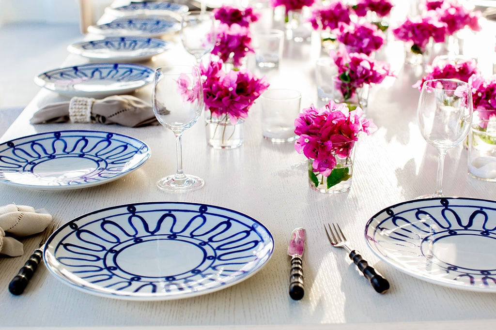 Kyma Charger/Dinner Plate Blue/White