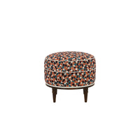 Alice Stool in Orford Peacock/Coral/Aubergine