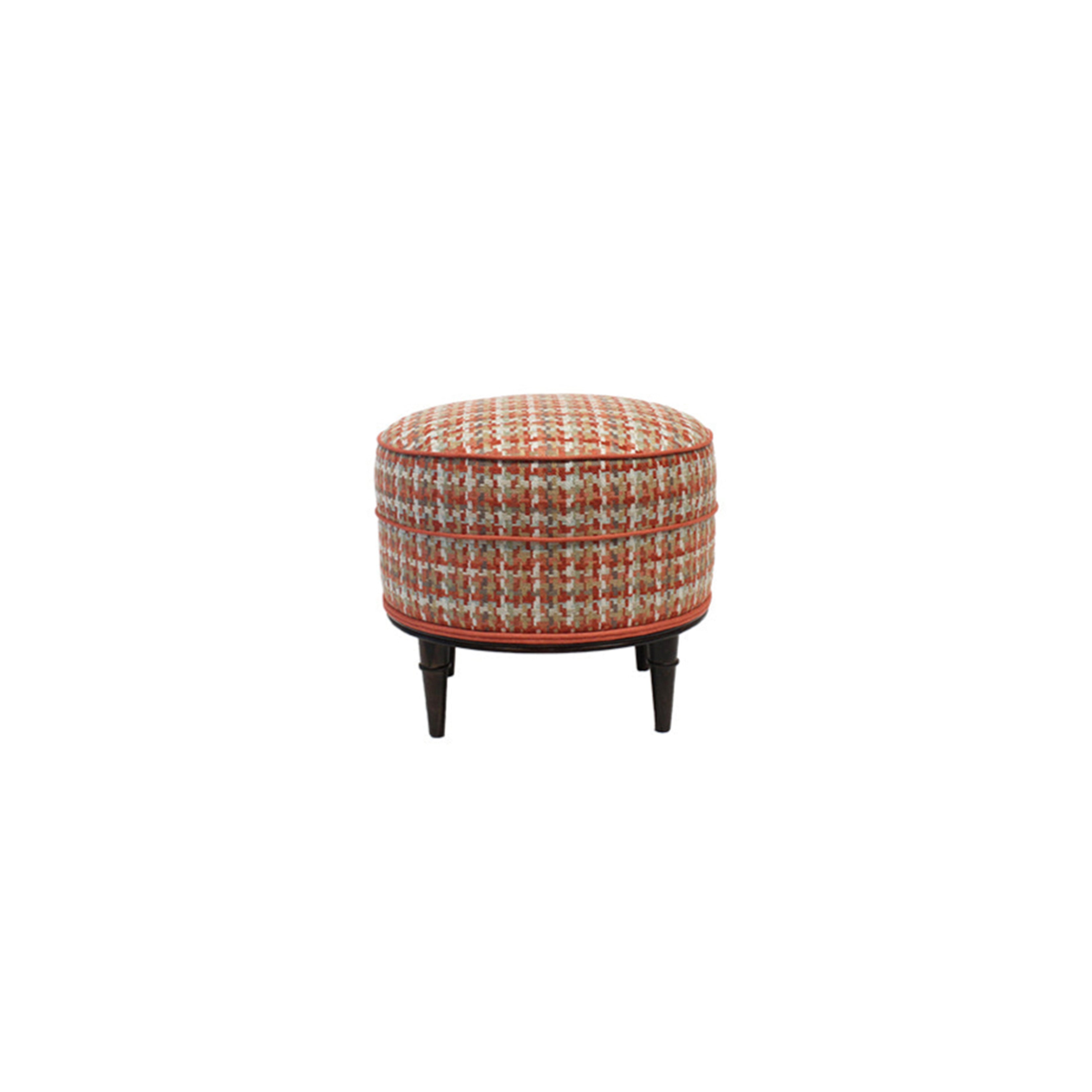 Alice Stool in Hadlow Coral/Taupe/Duck Egg