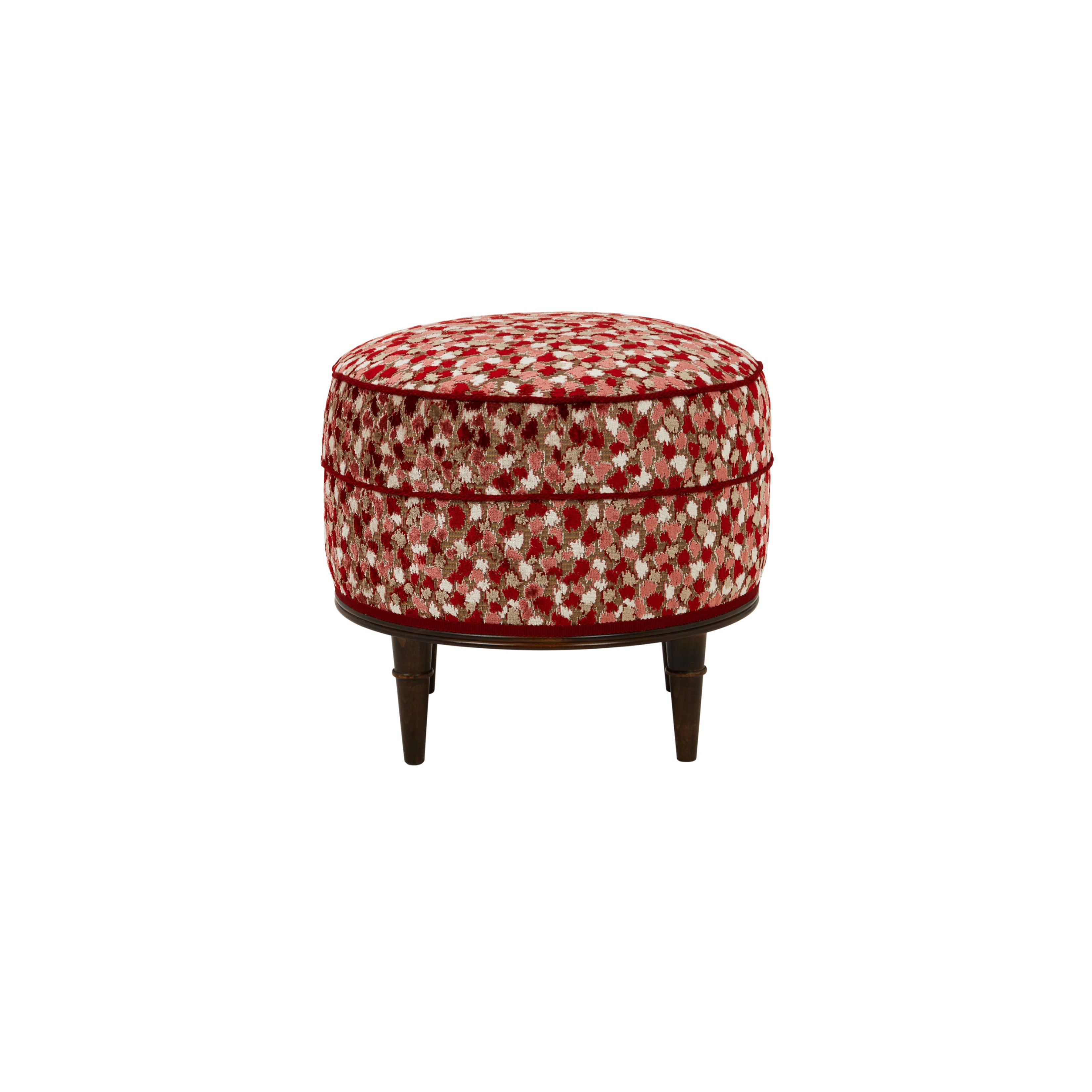 Alice Stool in Orford Pink/Red