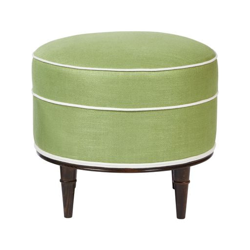 Nina Campbell Alice Stool in colette fabric against a white background