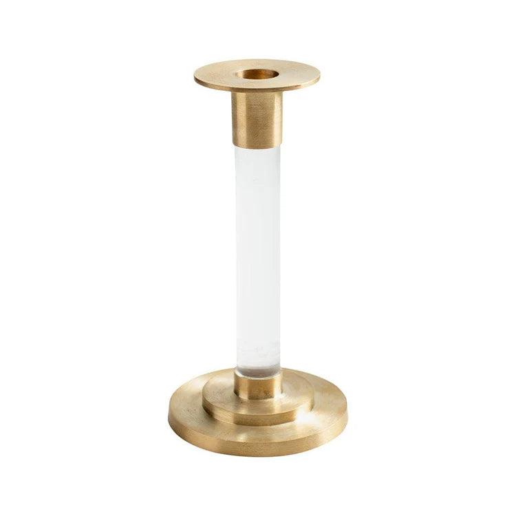 Candlestick Small Clear 7"