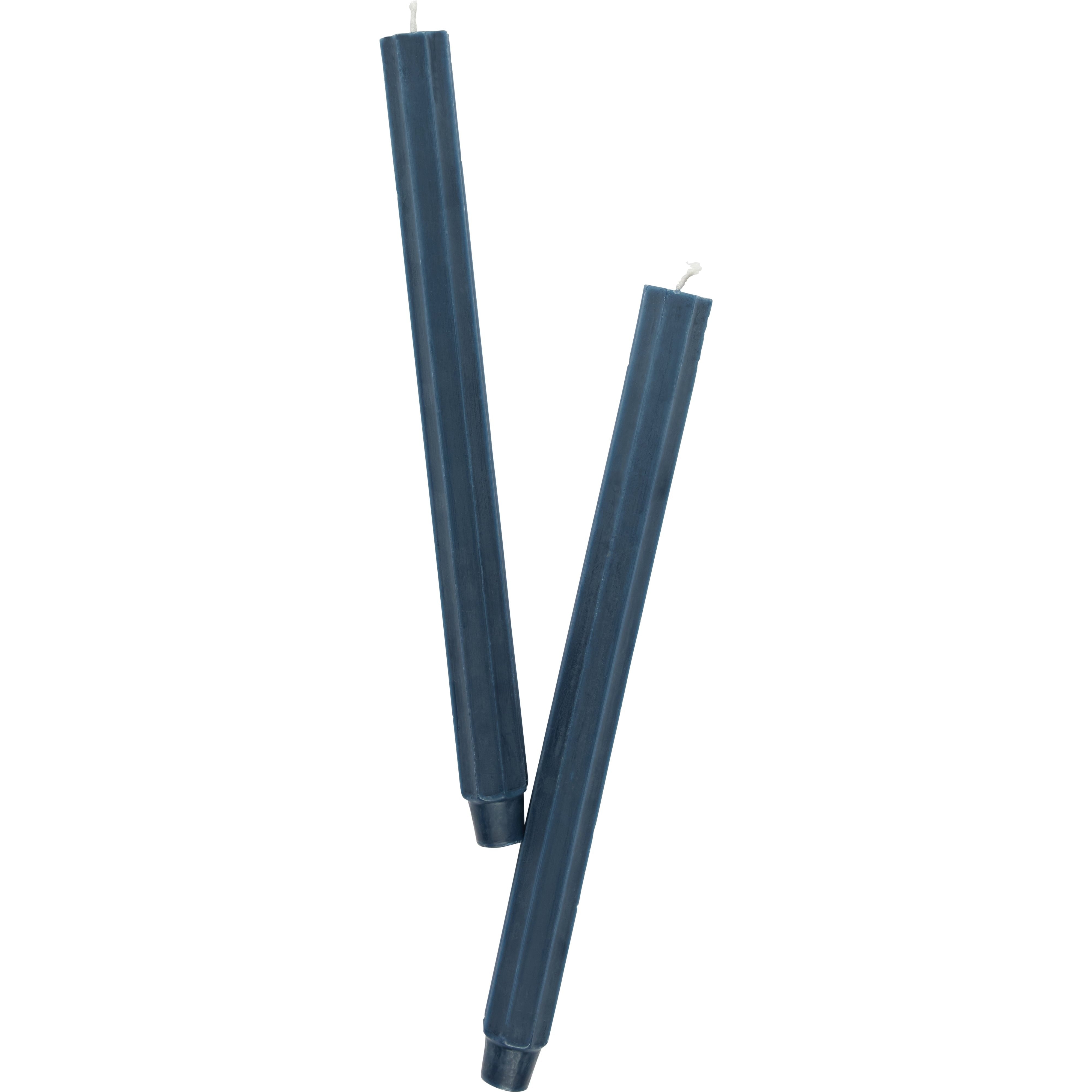 Nina Campbell Blue Slate Candle on white background