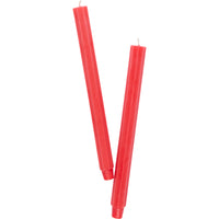NIna Campbell Fluted coral candles on white background