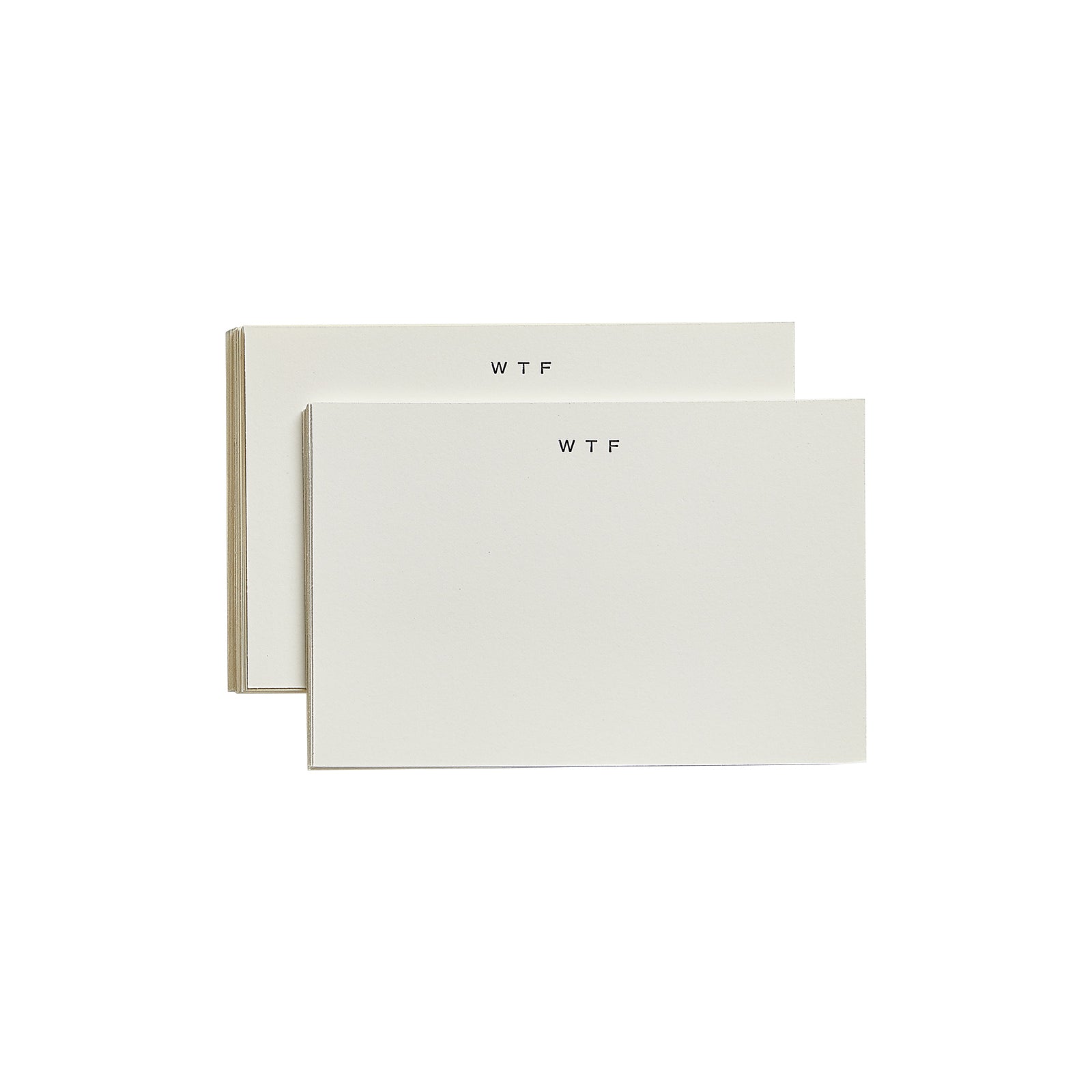Letter Press Card WTF