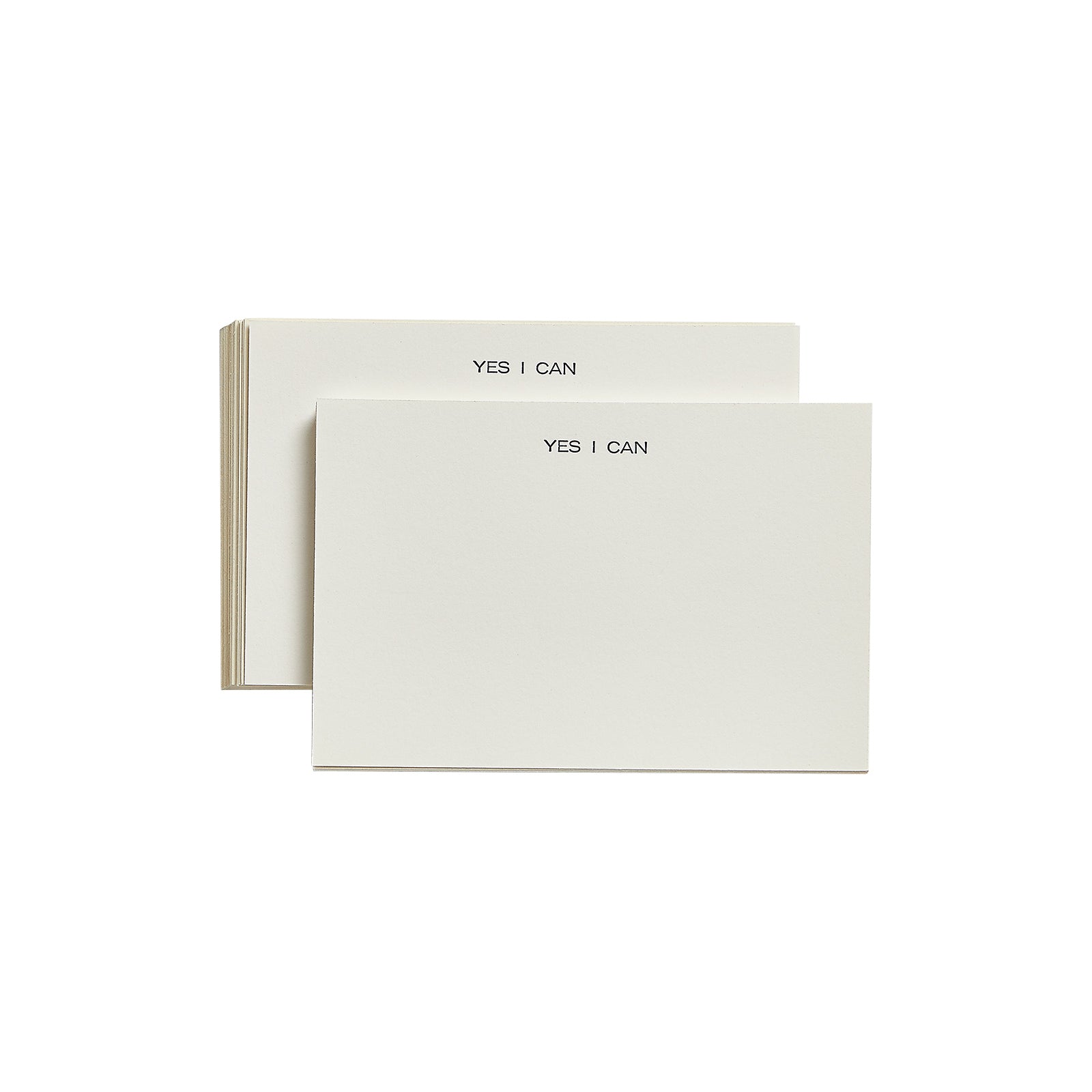 Letter Press Card YES I CAN