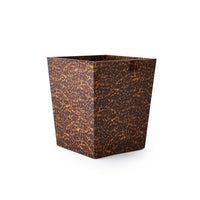 Carmel Gloss Wastebasket Faux Tortoise