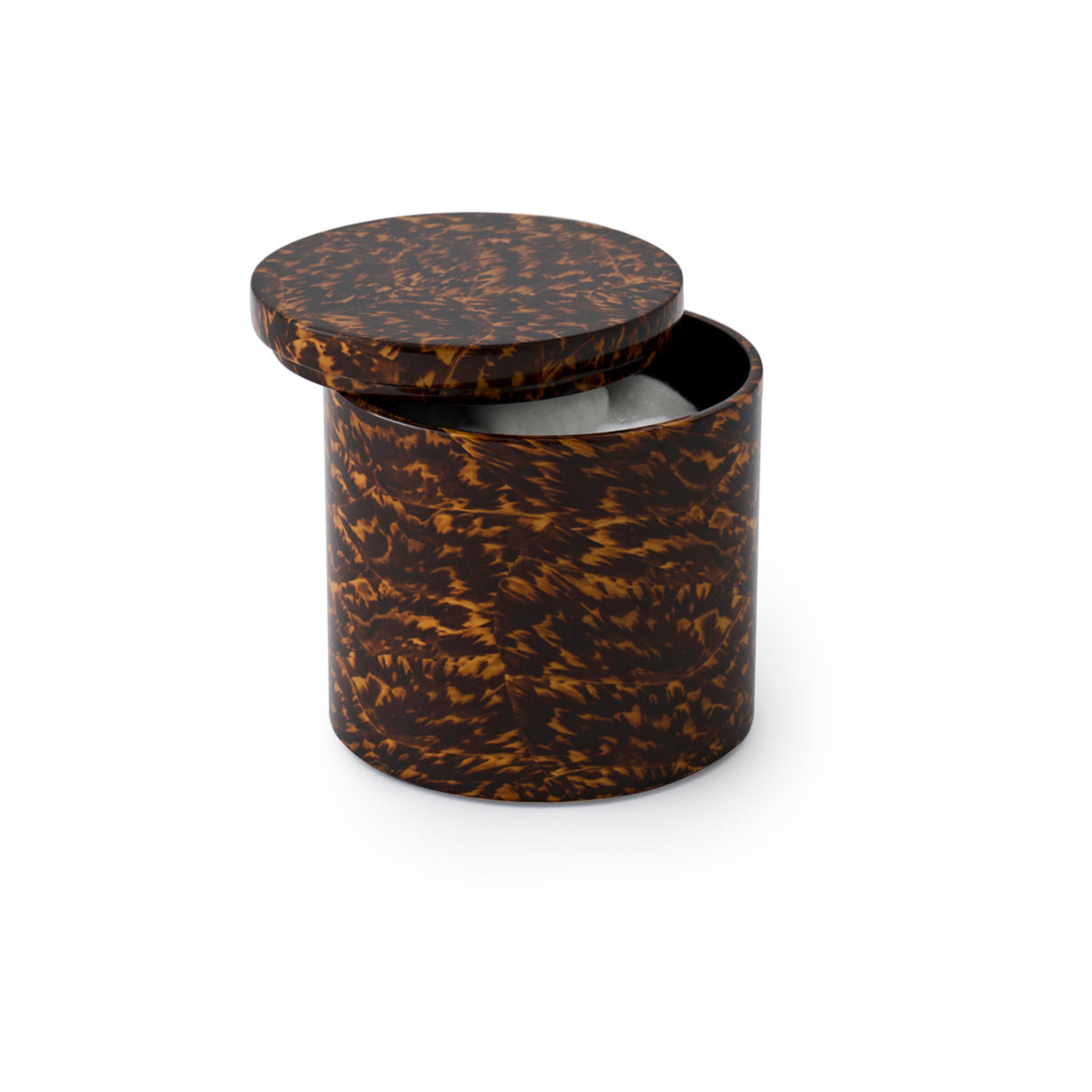 Carmel Gloss Large Canister Faux Tortoise