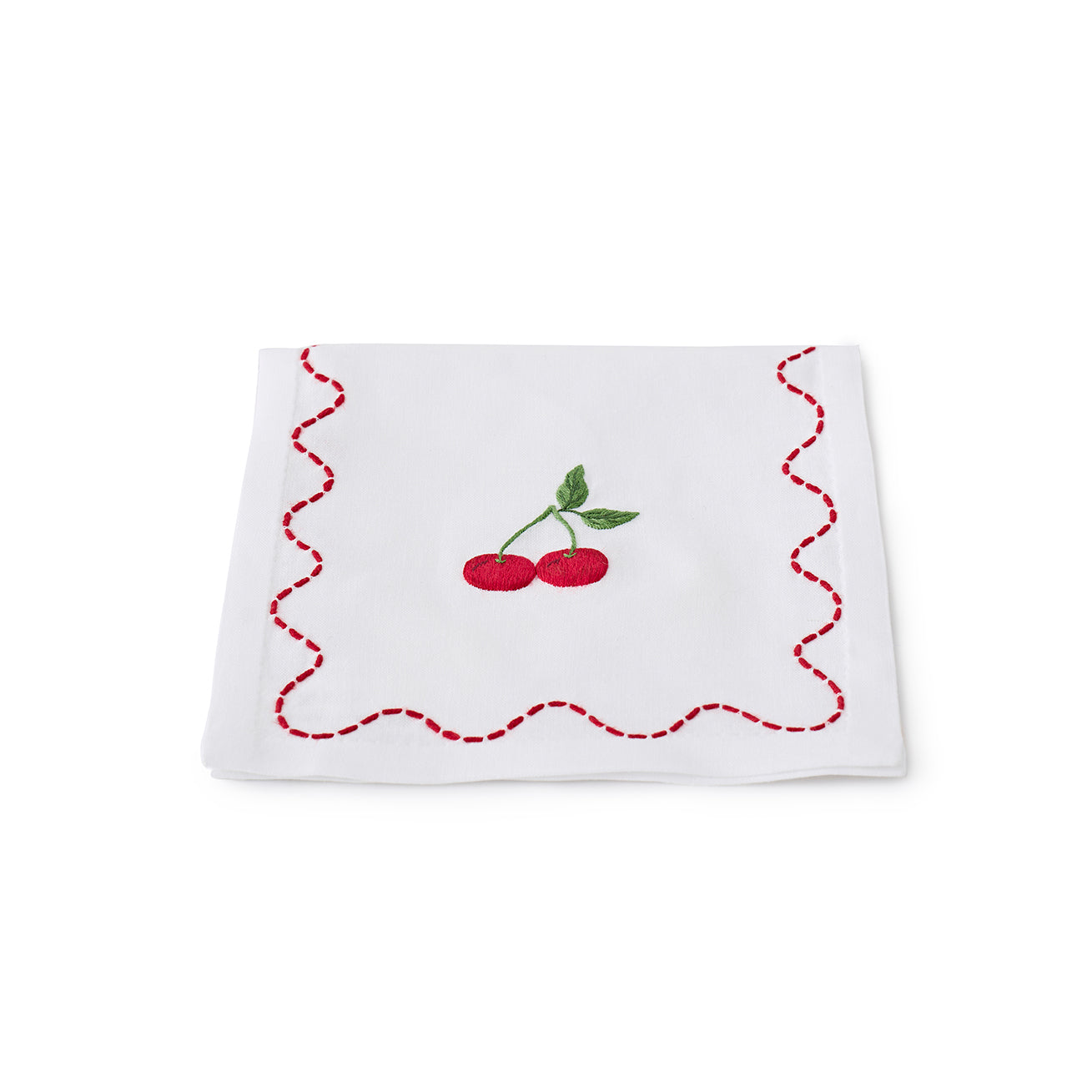 Fruit and Veg Cocktail Napkin Cherry
