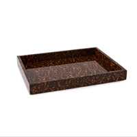 Carmel Gloss Large Trays Faux Tortoise