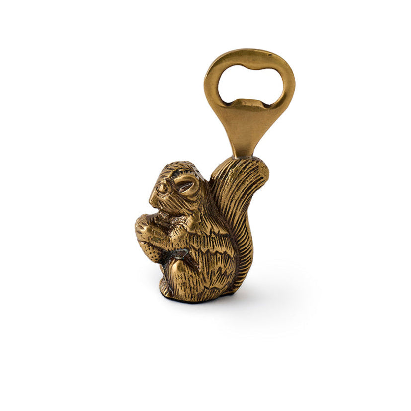 Dora Brass Squirrel Bottle Opener