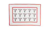 Set of Four Placemat & Napkin Crimson
