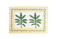 Set of Four Placemat & Napkin Palms