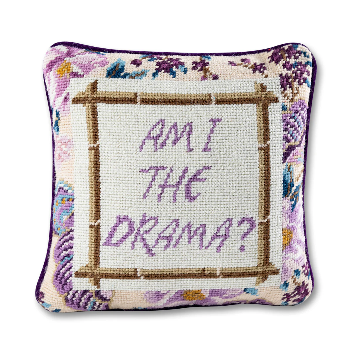 Drama Needlepoint Cushion