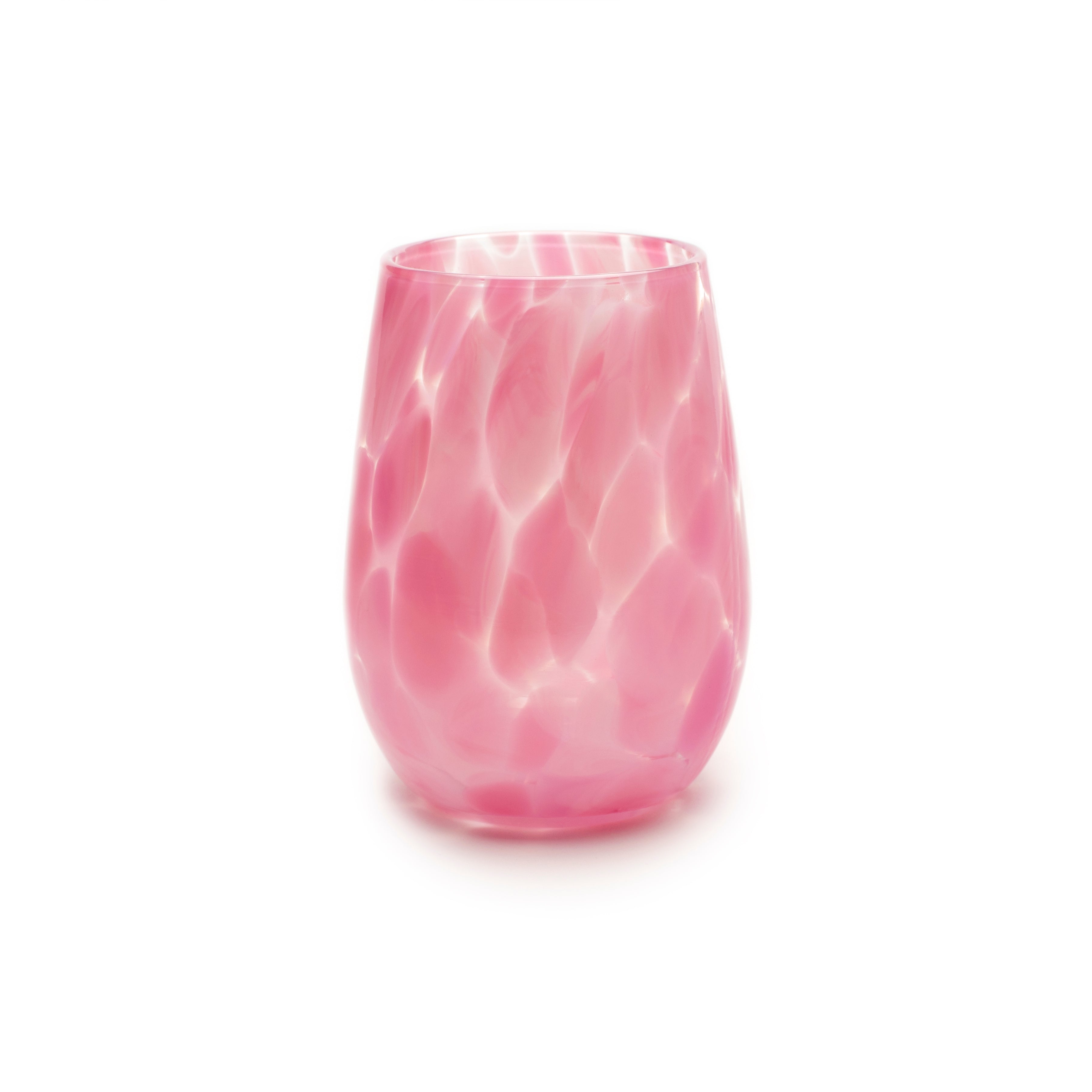 Stemless Wine Glass Fritsy Raspberry