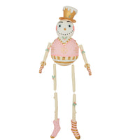 Holly Jolly Snowman Display Blush and Gold 72"