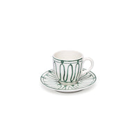 Kyma Coffee or Tea Cup Green/White