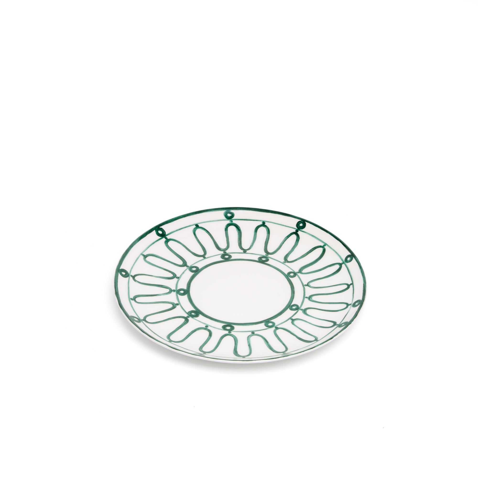 Kyma Charger/Dinner Plate Green/White