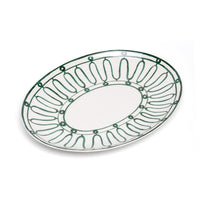 Kyma Serving Platter 36cm Green/White