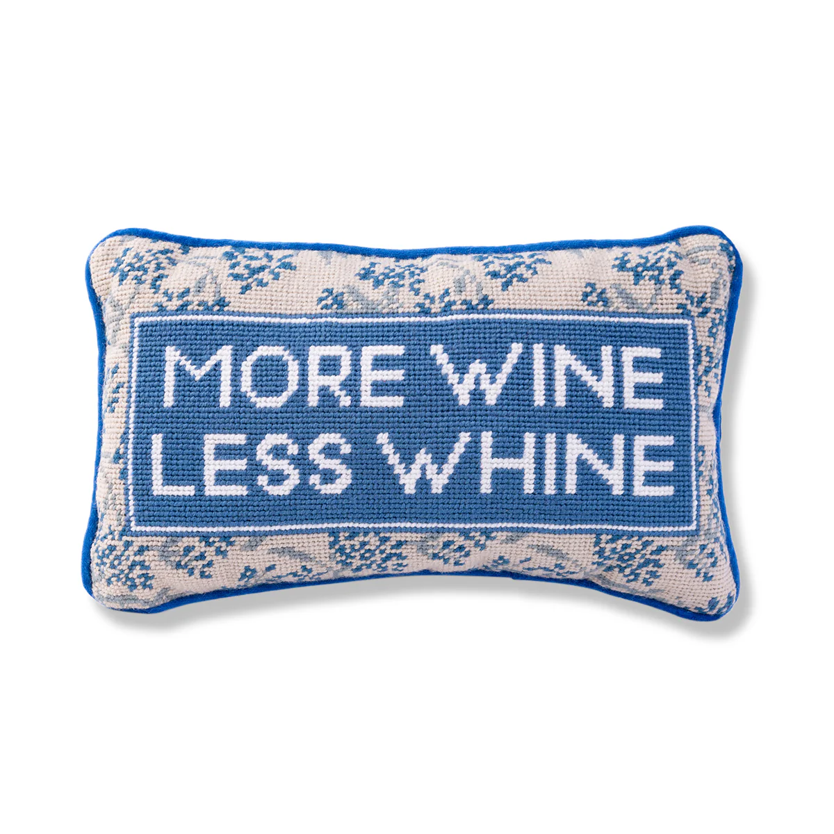 More Wine Needlepoint Cushion