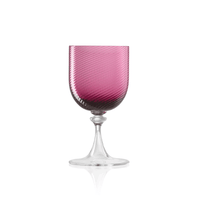 Nina Campbell Murano Wine glass ruby against a white background
