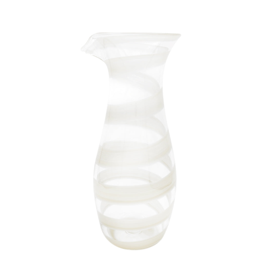 Ribbon Carafe - Opal White