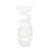 Ribbon Carafe Opal White against a white background