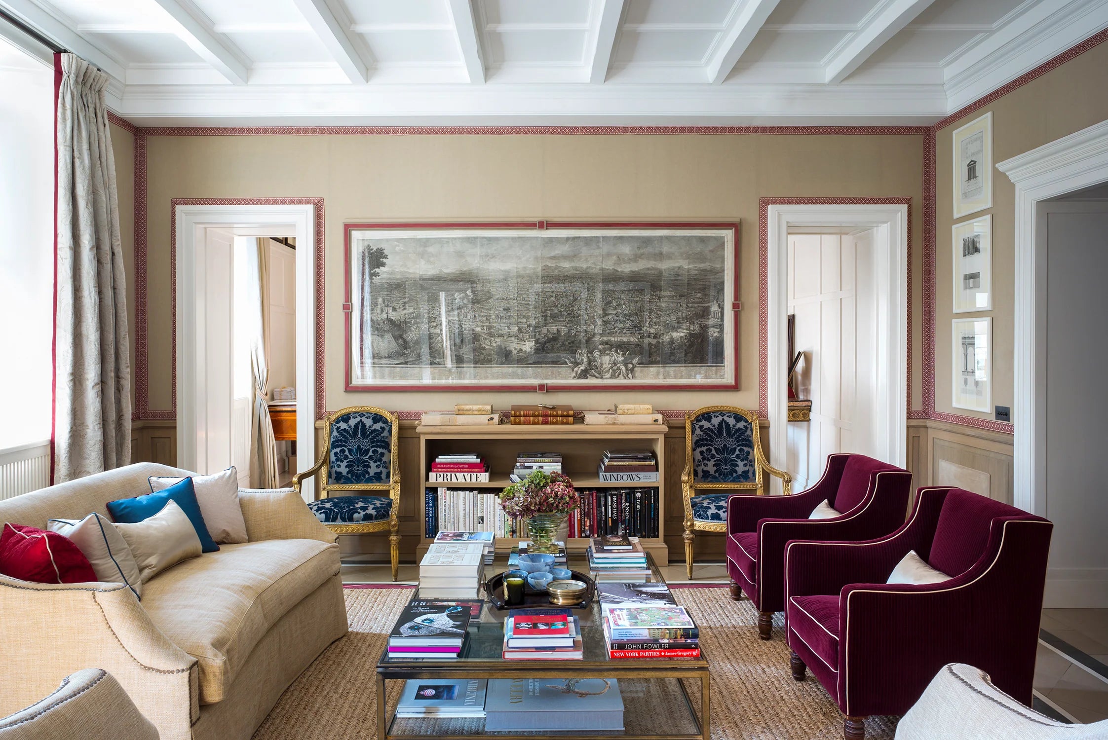 Nina Campbell Rome Apartment Living Room