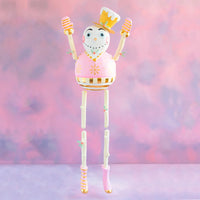 Holly Jolly Snowman Display Blush and Gold 72"