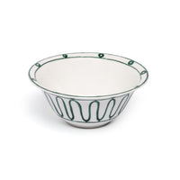 Kyma Salad Bowl 25cm Green/White