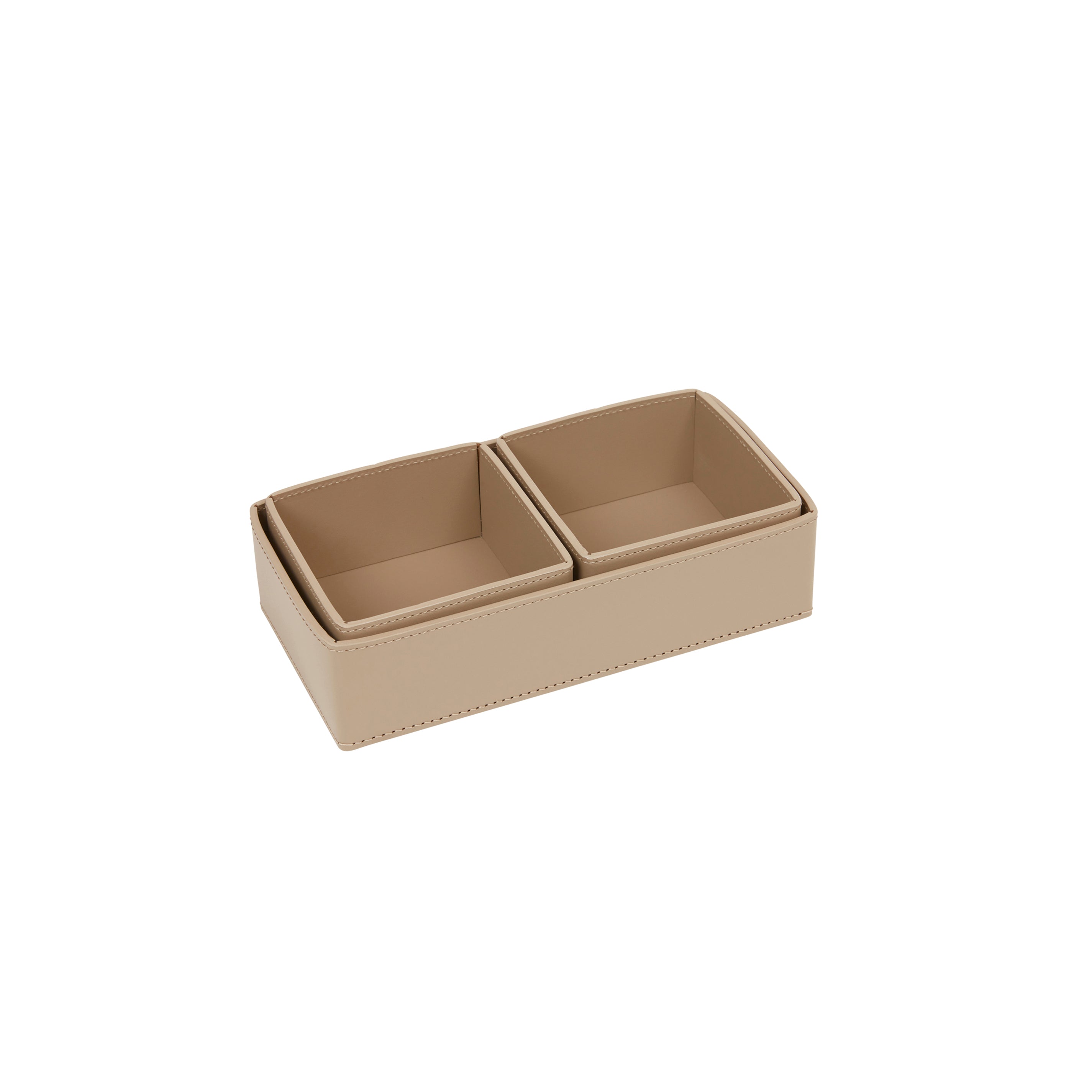 Omega Tris Valet Tray Set of Three - Mud