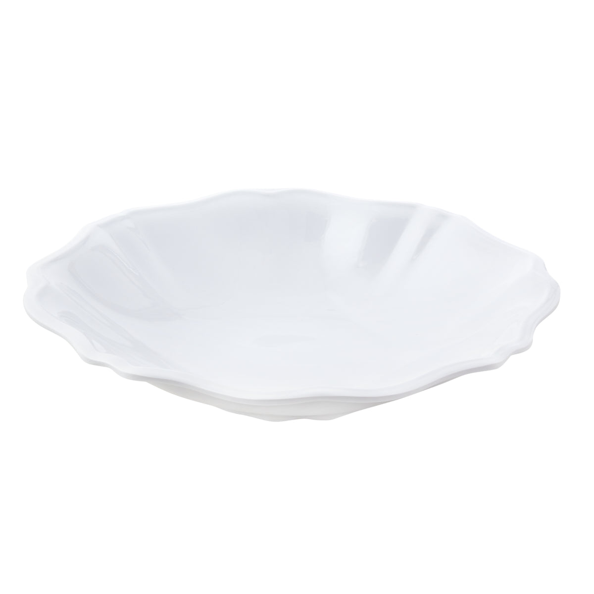 Melamine Salad Bowl Basque White