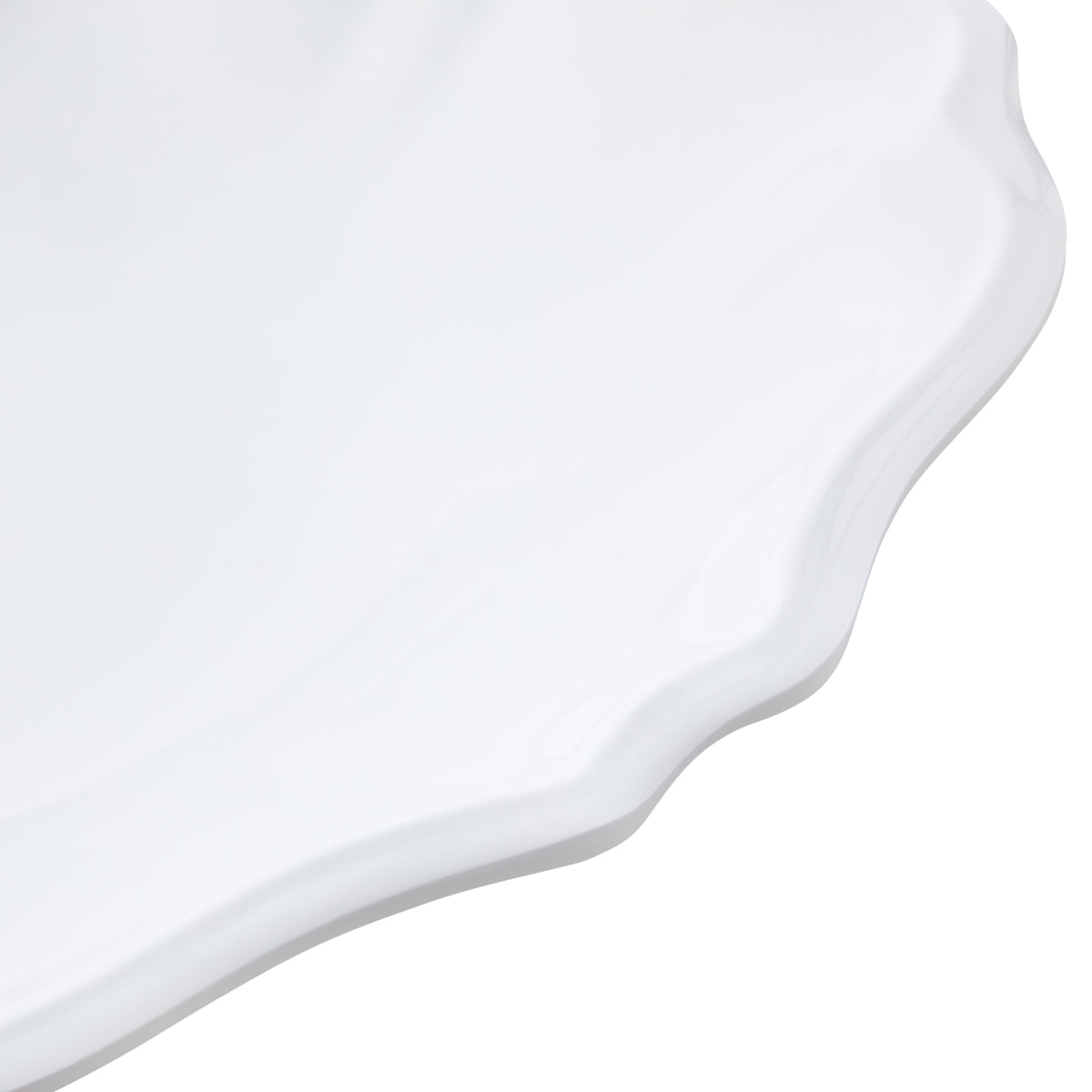 Melamine Salad Bowl Basque White