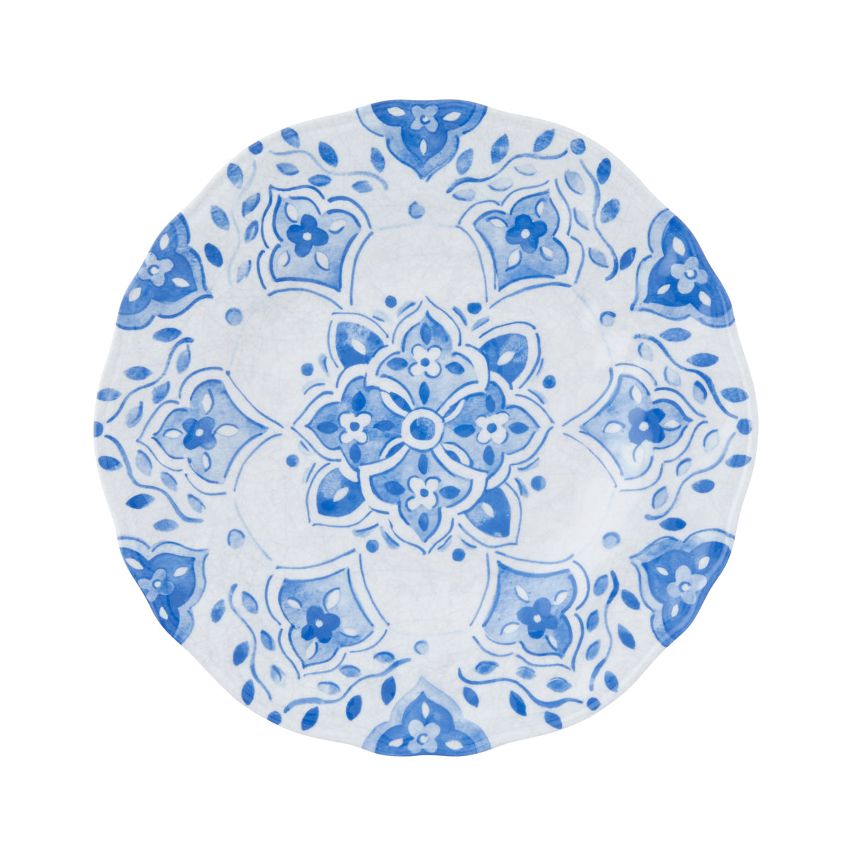 Melamine Salad Plate 9" - Moroccan Blue