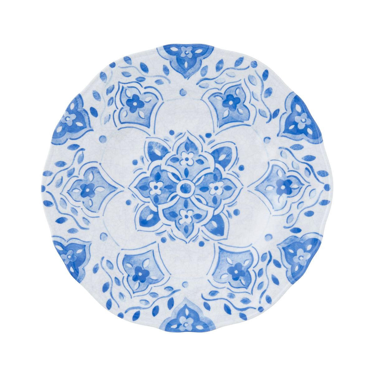 Melamine Salad Plate 9" Moroccan Blue