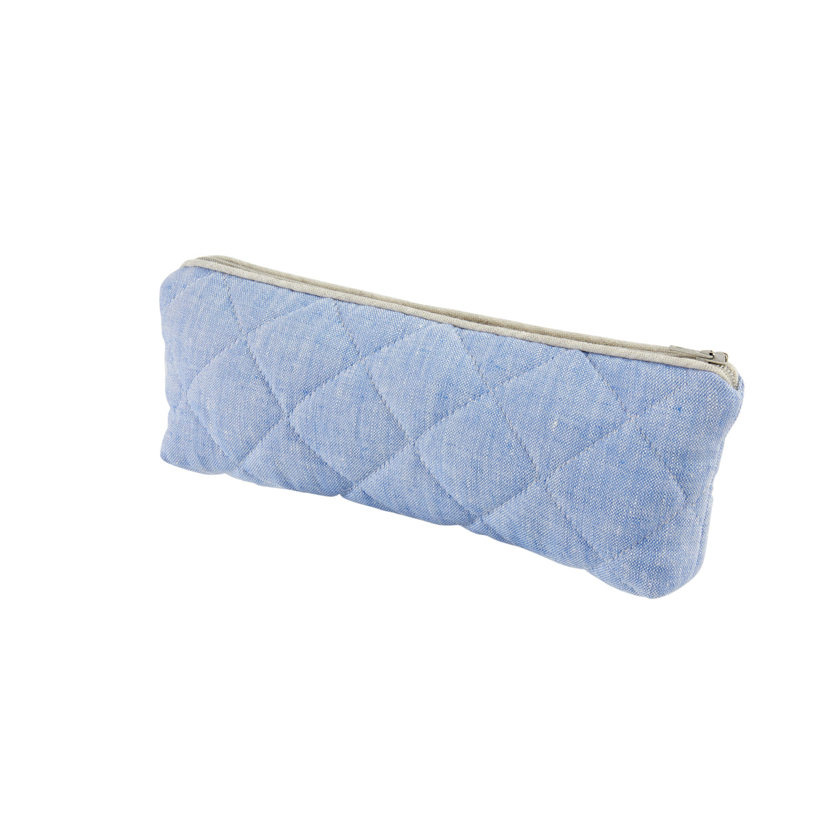 Nina Campbell Brush Bag Blue/Grey against a white background