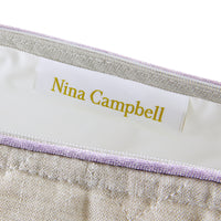 Nina Campbell Brush Bag Grey/Amethyst close up